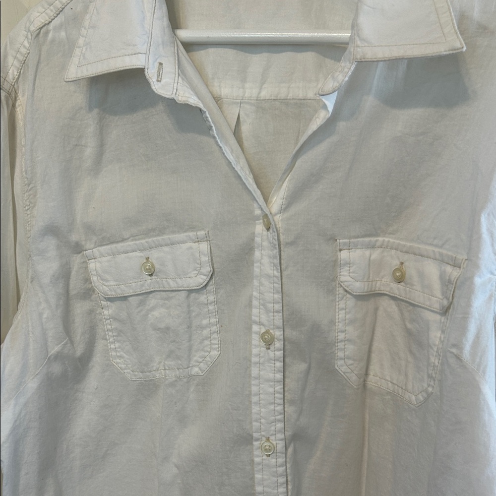 Womens White Gap Casual Shirt